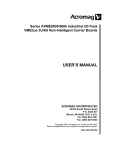 Avme9630/9660 Industrial I/O Pack User`s Manual