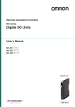 NX-series Digital I/O Units User`s Manual