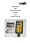 user manual emit mini time recorder version 4 and thermal printer