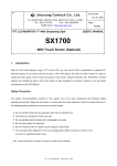 SX1700 Manual - Semicom Visual Ltd