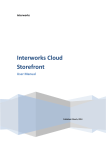 User Manual for Interworks Cloud Storefront