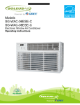Soleus SG-WAC-06ESE-C Window Air Conditioner User`s Manual