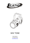 WW Tone User Manual - Elation Professional