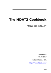 The HDAT2 Cookbook