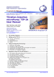 Titration-Injection microPump. TIP-2k User Manual