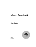 Informix Dynamic 4GL User Guide, Version 3.0