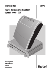 Manual for (UK) ISDN Telephone System tiptel 4011 XT
