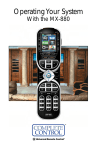 MX-810 Owners Manual - Universal Remote Control