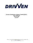 Drivven Combustion Analysis Toolkit (DCAT) User`s Manual