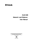 DLB-1200 Network Load Balancer User Manual - D-Link