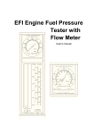 EFI Engine Fuel Pressure Tester with Flow Meter