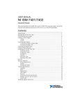 NI ISM-7401/7402 User Manual