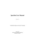 SpecSim User Manual