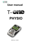 T-ONE PHYSIO User manual (MNPG51-02) - I