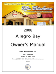 Allegro Bay Owner`s Manual