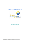 VOLUNTEERS PORTAL - Mendaki Volunteer