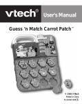 Guess `n Match Carrot Patch Manual