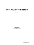 VoIP ATA User`s Manual
