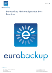 Eurobackup PRO: Configuration Best Practices