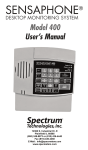 Model 400 User`s Manual