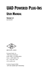 UAD Powered Plug-Ins Manual v5.2