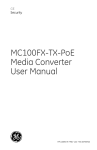 MC100FX-TX-PoE Media Converter User Manual
