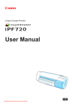 Canon imagePROGRAF iPF720 User Guide Manual