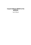 Insyde Software BIOS for the MOD520, User`s Manual