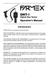 Operator`s Manual Introduction
