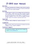 ZT-2015 User Manual