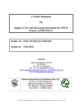 e-Tender Document For Supply of Test and Measuring