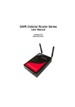 USER MANUAL  - GWR cellular router series