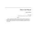Saturn User Manual