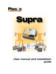 Supra user manual and installation guide