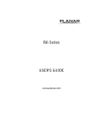 Planar RA Series User Manual