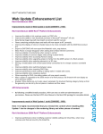 Web Update Enhancement List