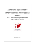 ADAPTIVE EQUIPMENT MAINTENANCE PROTOCOLS