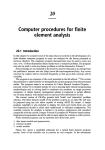 20 Computer procedures for finite element analysis