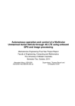 Autonomous operation and control of a Multirotor Unmanned Aerial