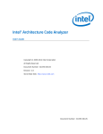 Intel® Architecture Code Analyzer for Sandy Bridge Processor