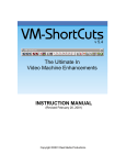 VM-ShortCuts User Manual (908KB PDF)