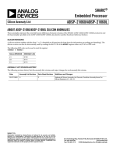 Silicon Anomaly List for SHARC ADSP-21060