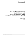 4973 Type Conductivity Cells for 04973 Series and DL4