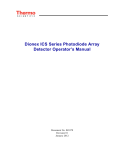 ICS-Series Photodiode Array Detector Manual