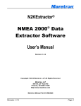 N2KExtractor® NMEA 2000® Data Extractor Software User`s Manual