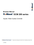 dcm200_browser manual 2_12 - ProMinent Fluid Controls, Inc.