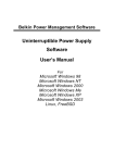 Belkin Power Management Software User Manual
