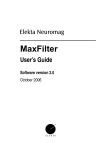 MaxFilter 2.0 Manual