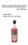 Anaheim Scientific S600 Digital Sound Level Meter