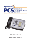 PCS 100 User Manual What`s New in Version 3.2